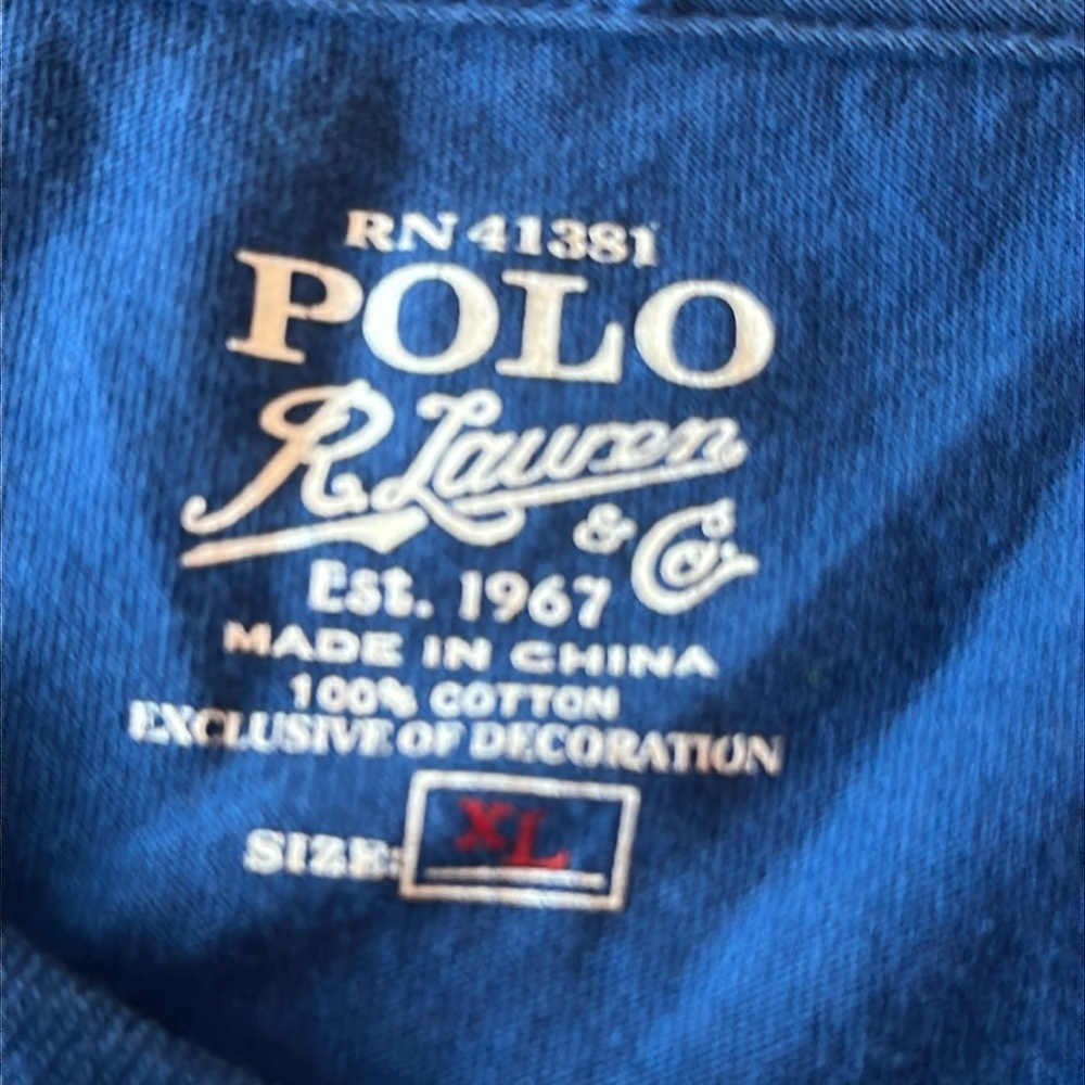 Polo by Ralph Lauren V Neck Tee Shirt - Picture 4 of 13